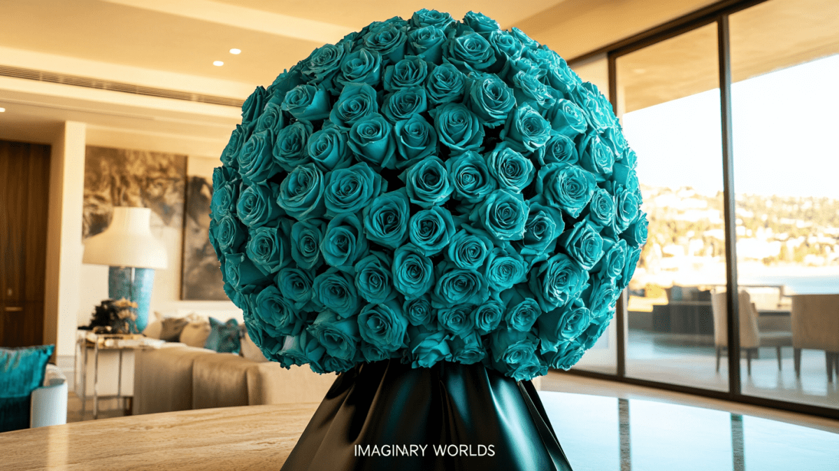 Teal Rose Arrangements: Elegant Designs for Mystical and Creative Occasions - Imaginary Worlds
