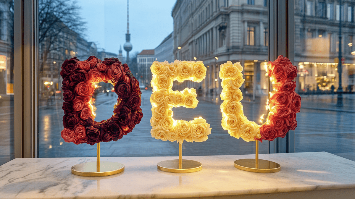 German Rose Creations – Black, Red & Gold in Bloom - Imaginary Worlds