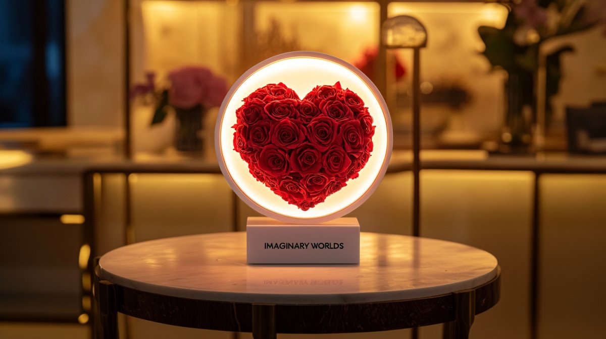Heart-Shaped Round Flower Lamp Collection