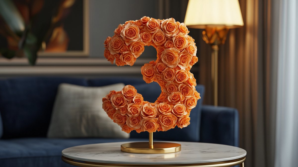 Number 3 Single Rose Lamp Collection