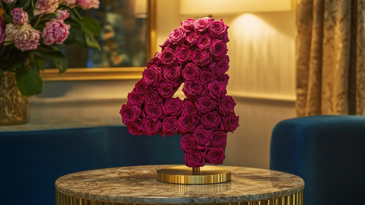 Number 4 Single Rose Lamp Collection