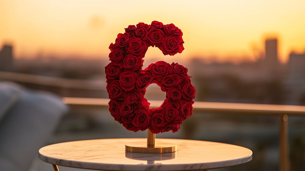 Number 6 Single Rose Lamp Collection