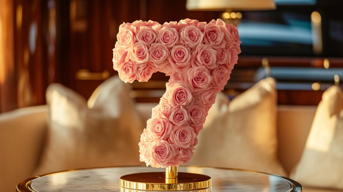 Number 7 Single Rose Lamp Collection