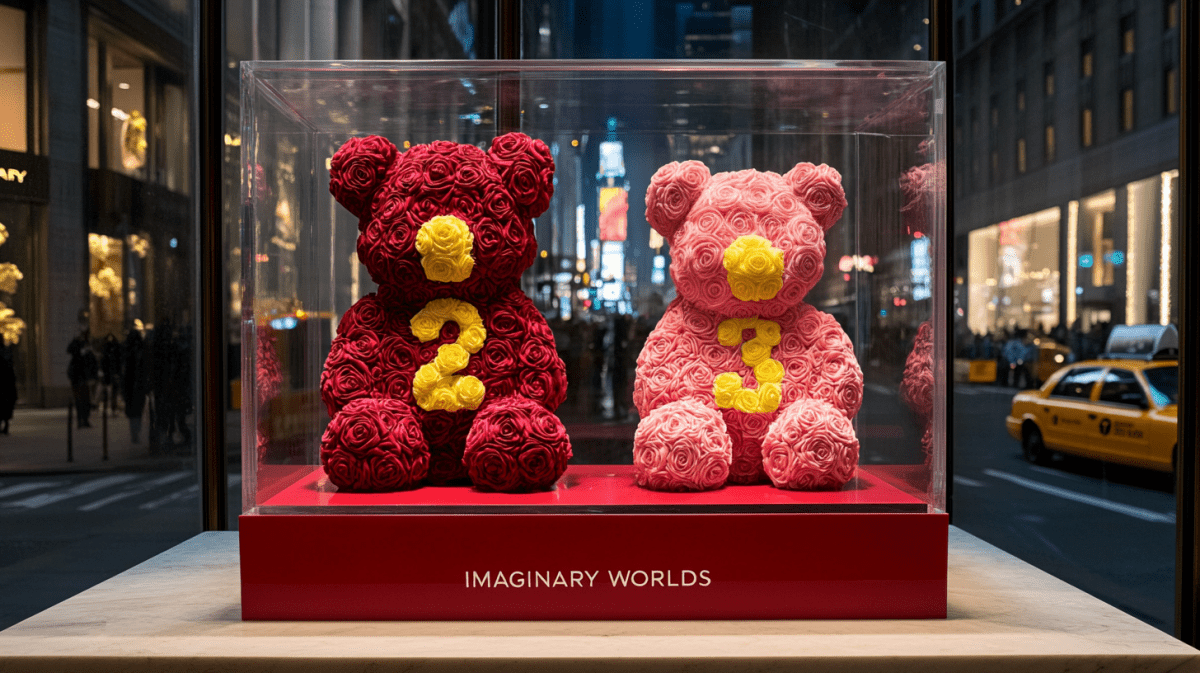 Numbered Rose Bear Set