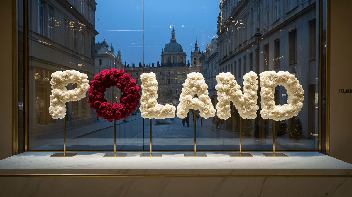 Polish Rose Art – Red & White Floral Elegance - Imaginary Worlds