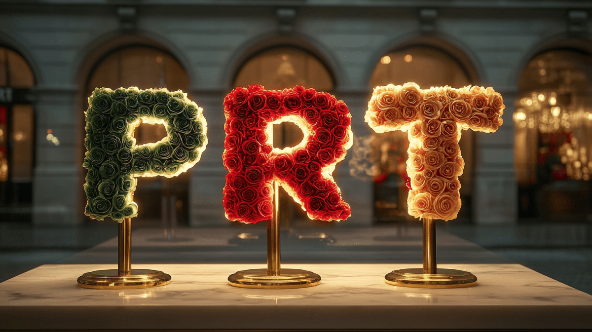 Portuguese Rose Designs – Green, Red & Gold Fusion - Imaginary Worlds