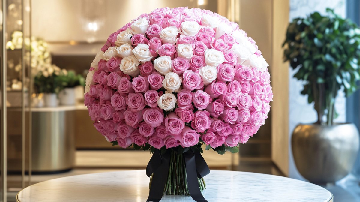 Two-Tone Preserved Rose Bouquet
