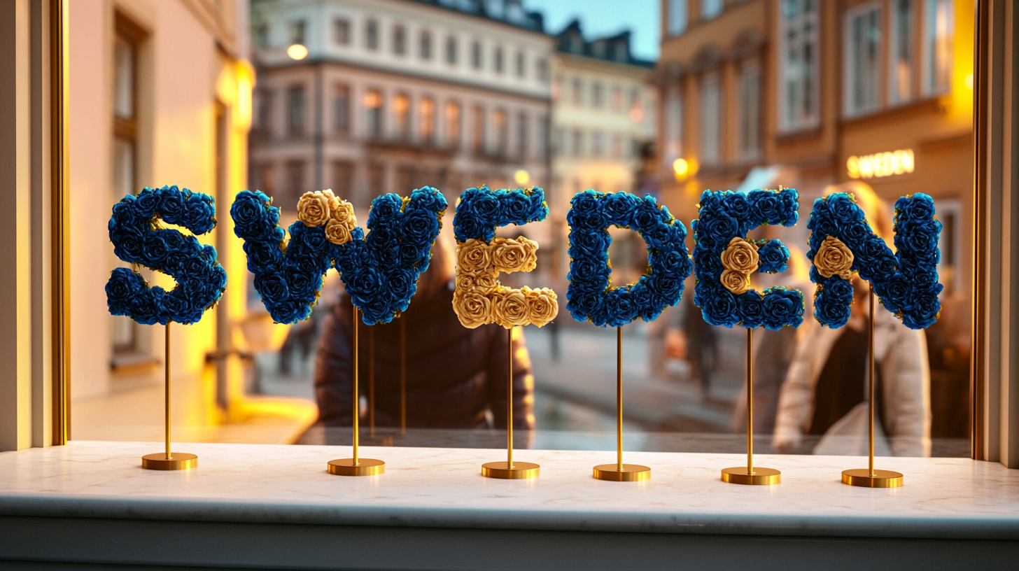 Swedish Rose Designs – Blue & Yellow in Bloom