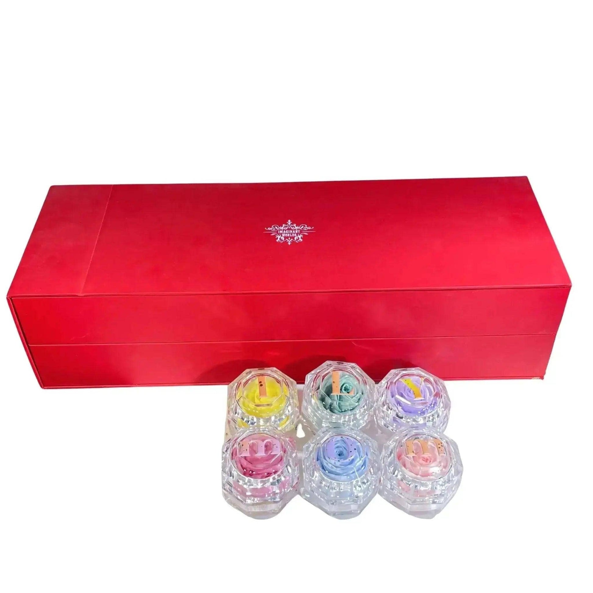 Forever Rose Harmony: Personalized Acrylic Rose Box Set