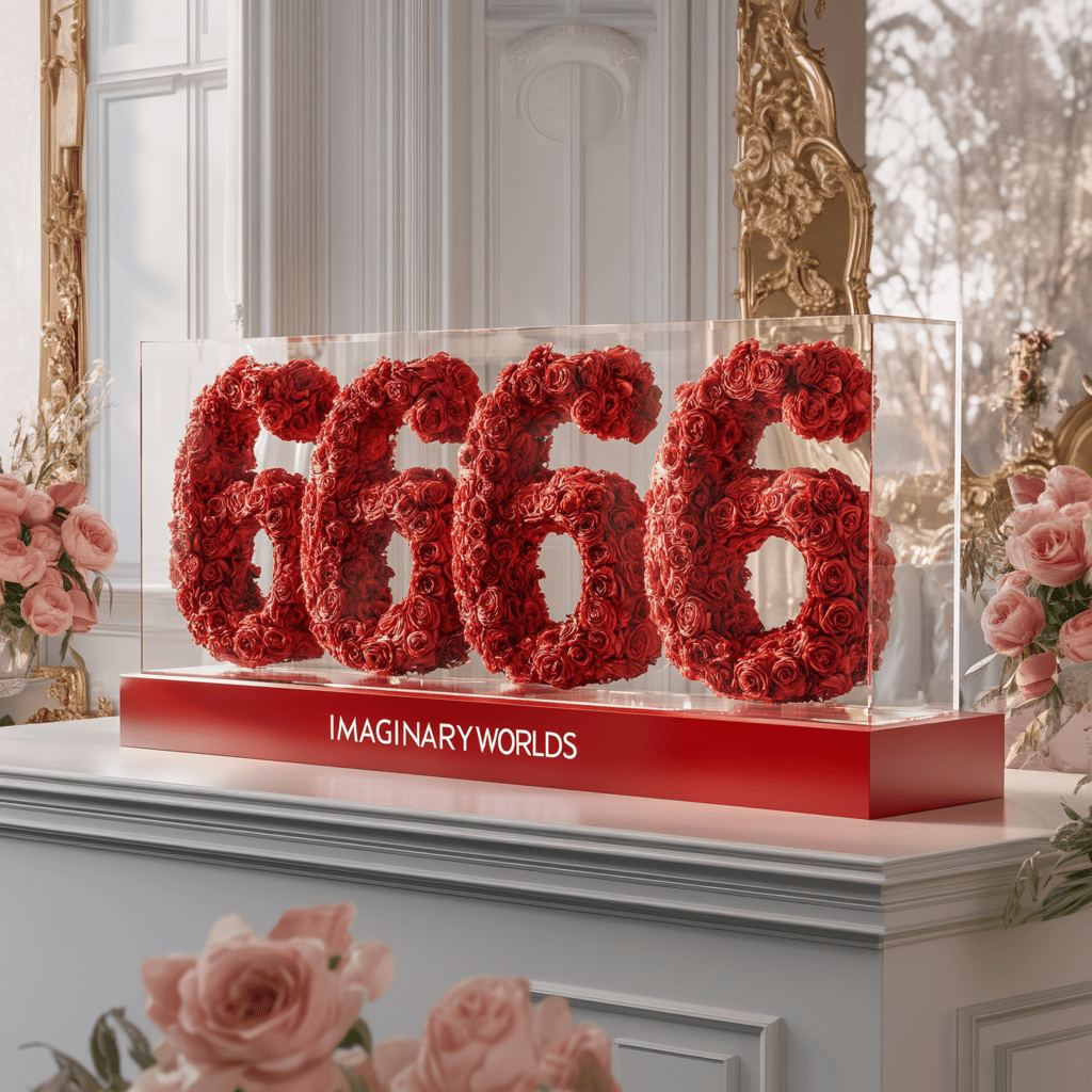 Angel Number 6666 Rose Box - Imaginary Worlds