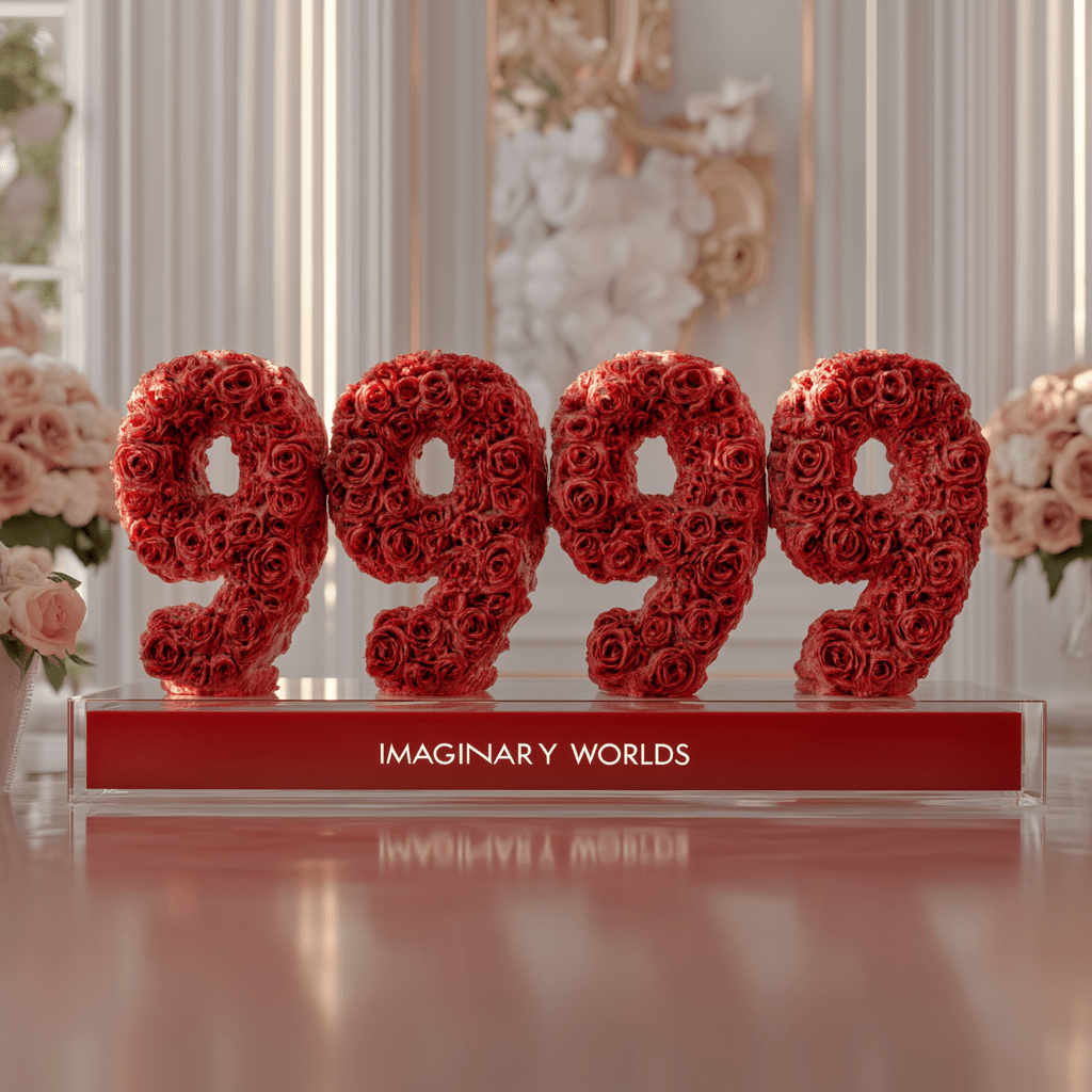 Angel Number 9999 Rose Box - Imaginary Worlds