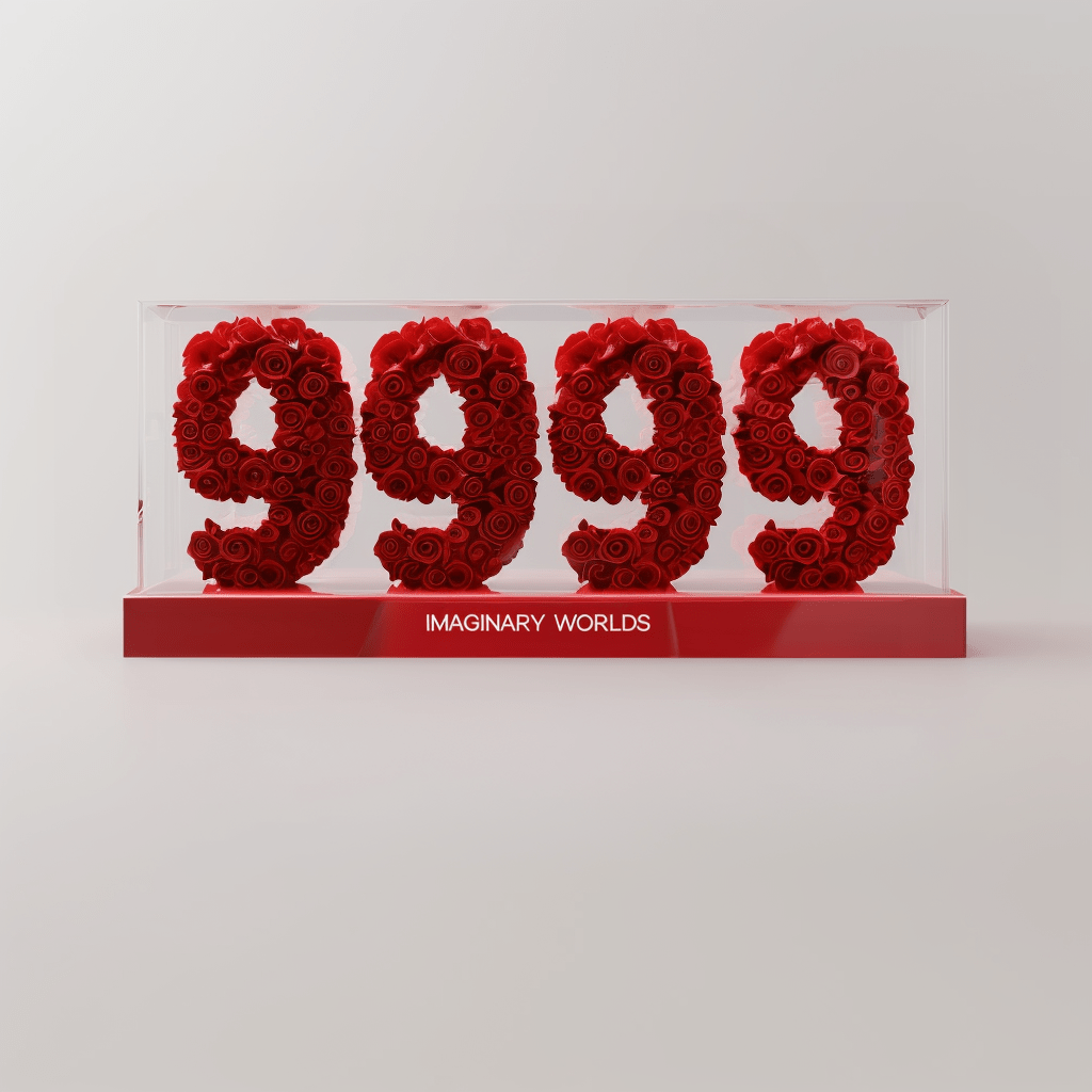 Angel Number 9999 Rose Box - Imaginary Worlds