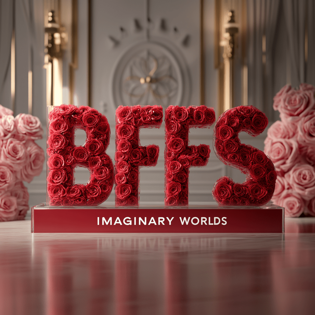 BFFS Rose Box Sculpture - Imaginary Worlds