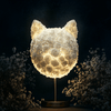 Cat's Meow White Roses Lamp - Imaginary Worlds