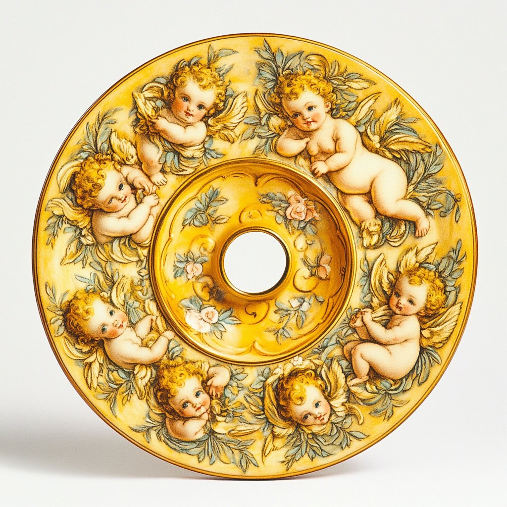 Cupid and Psyche Mixed Rose Heart Lamp - Imaginary Worlds