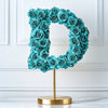 Demeter Teal Rose Letter D Lamp - Imaginary Worlds