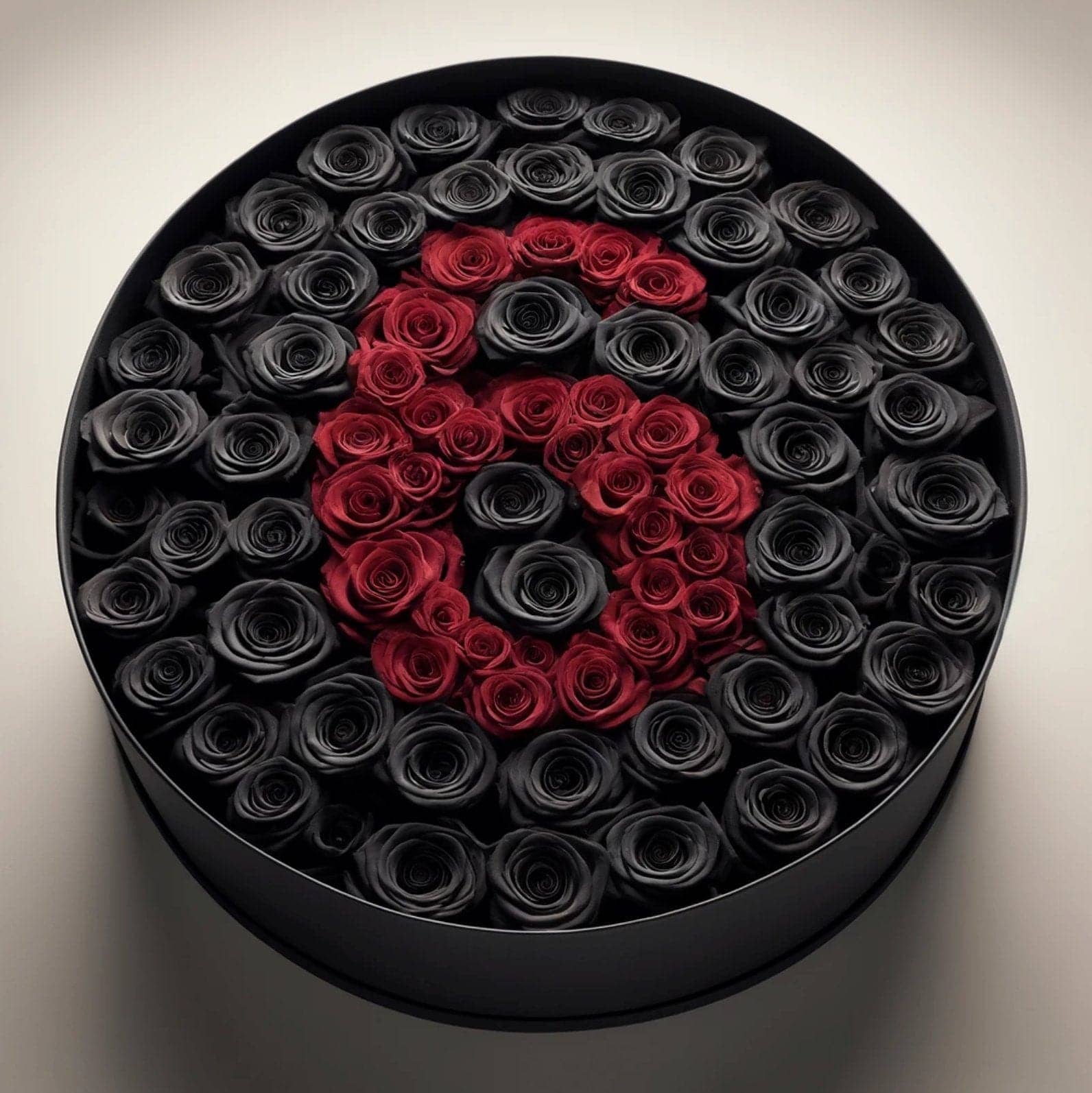 Eternal Noir & Passion Number – Custom Black Round Box - Imaginary Worlds