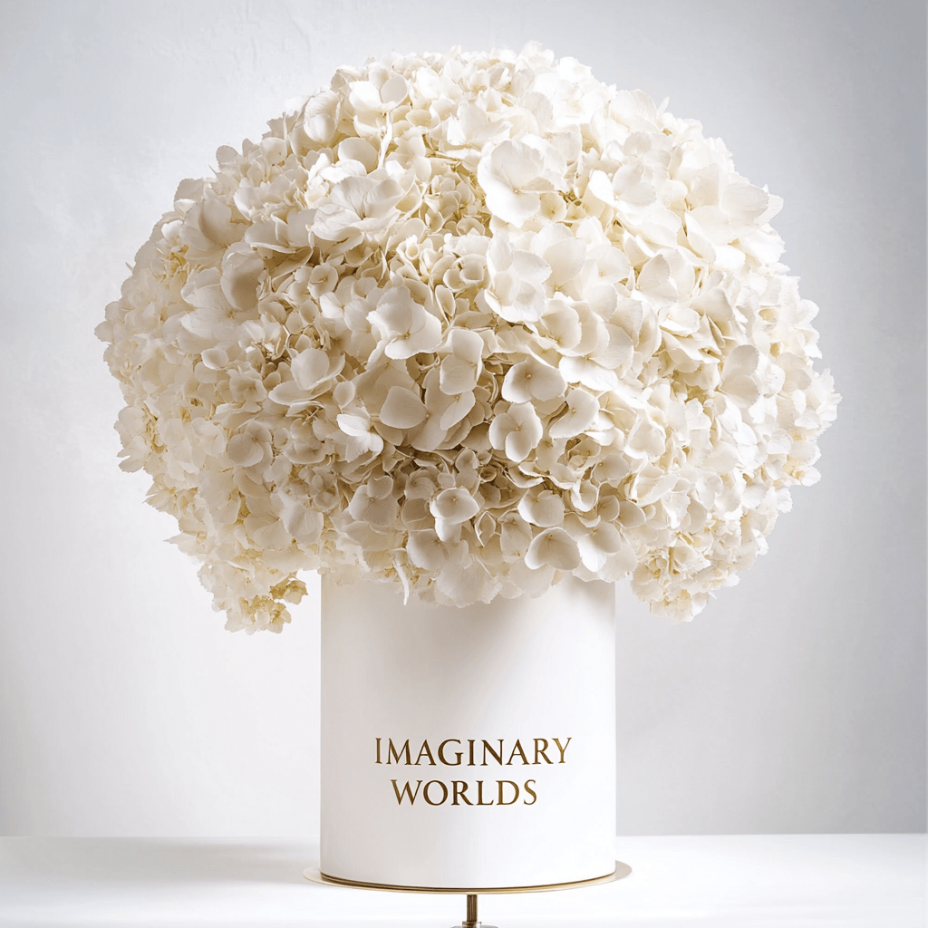 Forever Hydrangea Box – White Edition - Imaginary Worlds