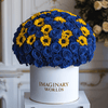 Forever Sunflower & Blue Rose Box – Light Meets Mystery - Imaginary Worlds