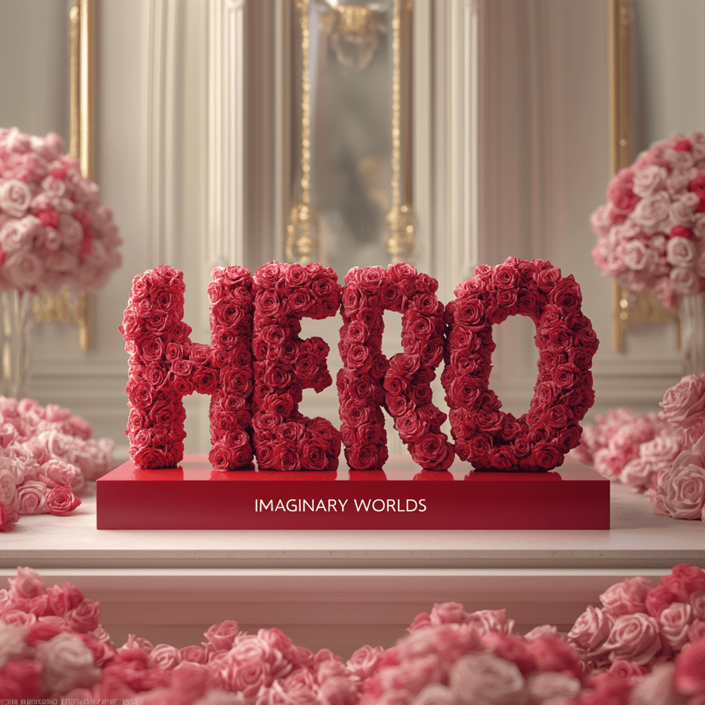 HERO Rose Box Sculpture - Imaginary Worlds