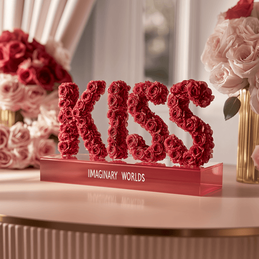 KISS Rose Box Sculpture - Imaginary Worlds