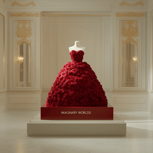 Majestic Size Forever Red Rose Dress - Imaginary Worlds