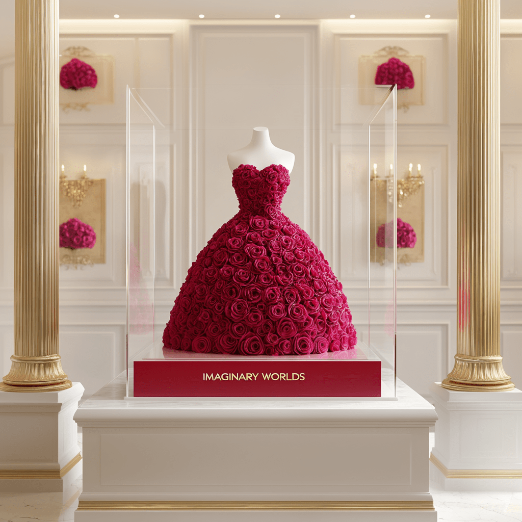 Majestic Size Forever Red Rose Dress - Imaginary Worlds