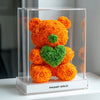 Orange Rose Bear with Pink Heart - Imaginary Worlds