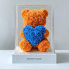 Orange Rose Bear with Pink Heart - Imaginary Worlds
