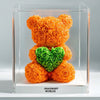 Orange Rose Bear with Pink Heart - Imaginary Worlds