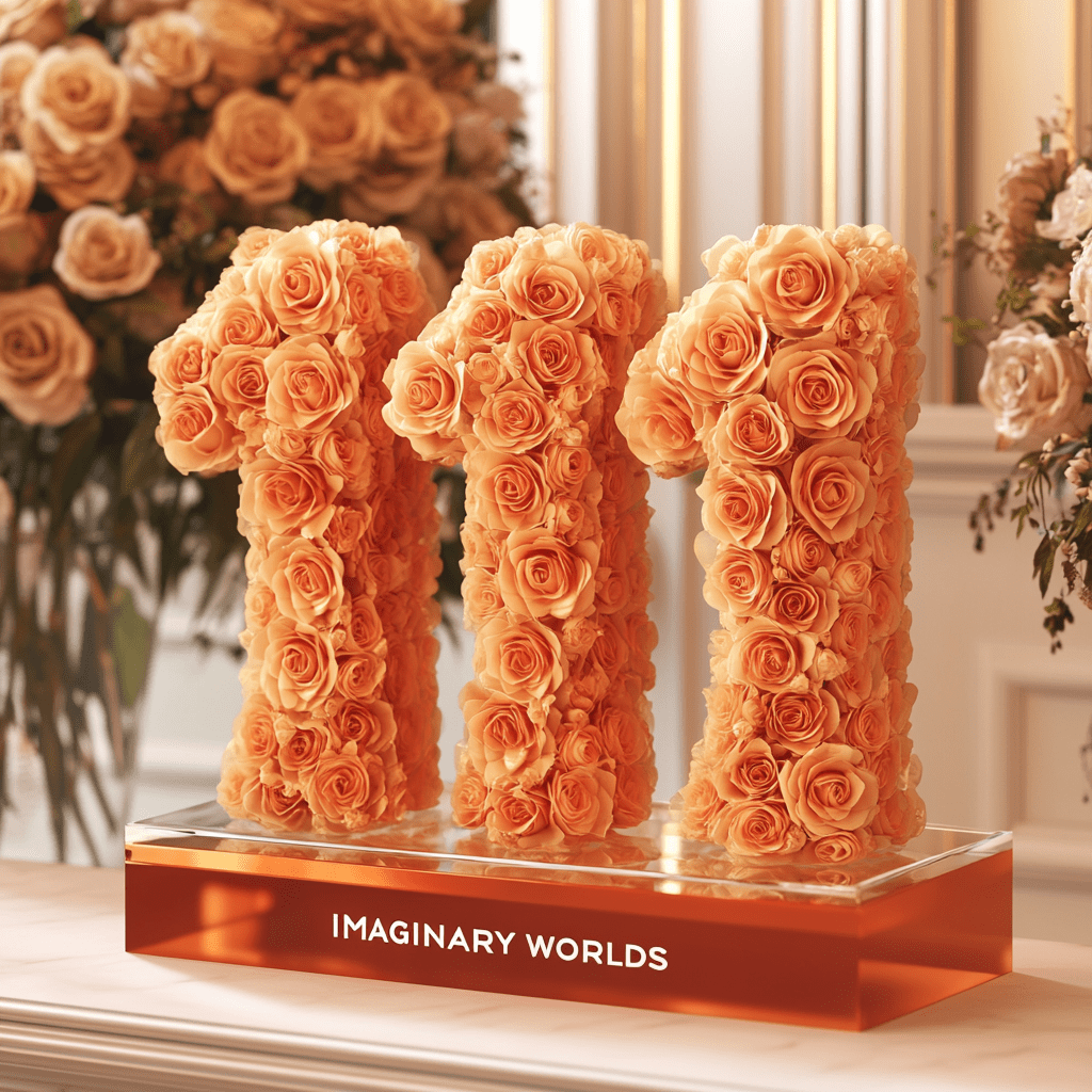 Orange Roses 111 Rose Box - Imaginary Worlds