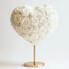 Orpheus and Eurydice White Rose Heart Lamp - Imaginary Worlds