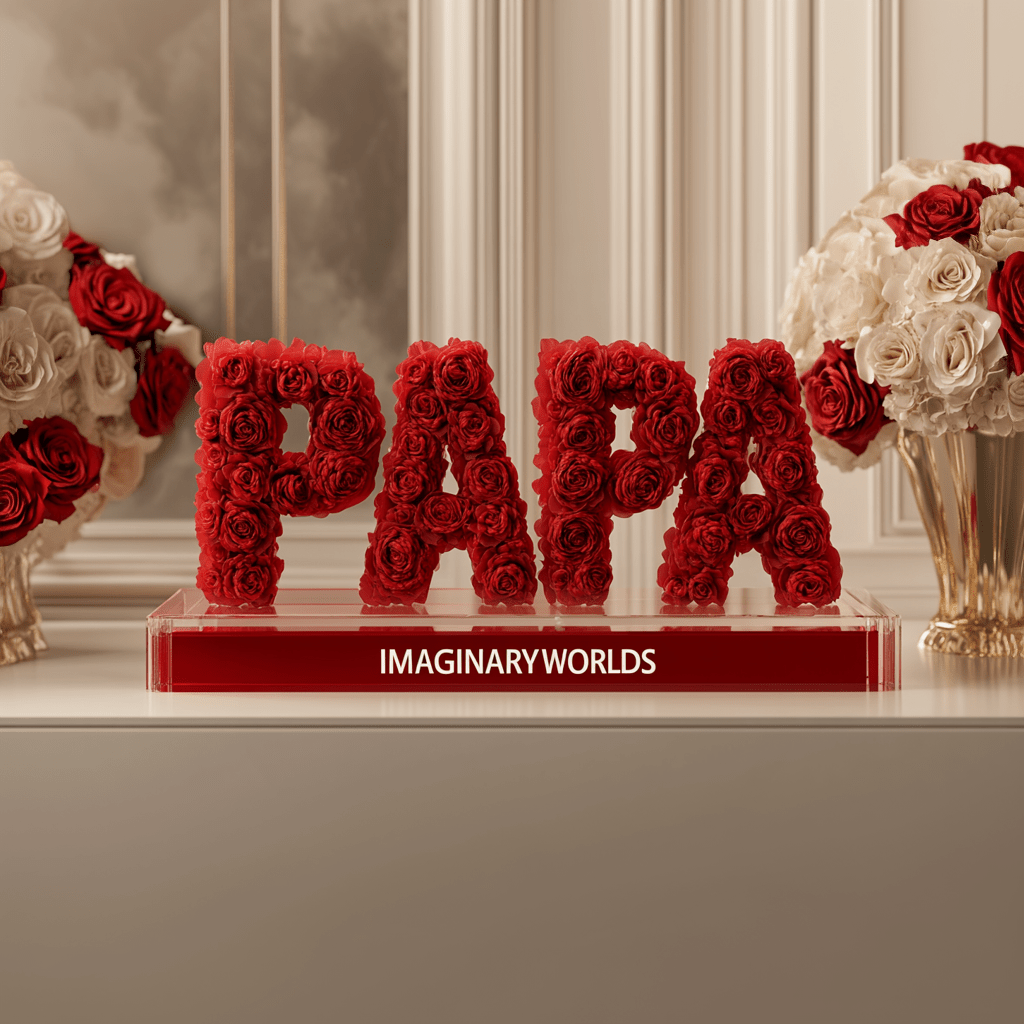 PAPA Rose Box Sculpture - Imaginary Worlds