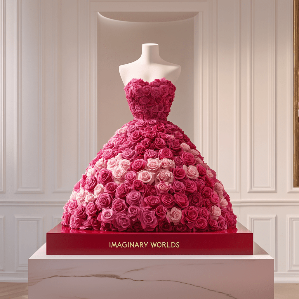 Pink & Rose Red Dress | Imaginary Worlds London Showcase - Imaginary Worlds
