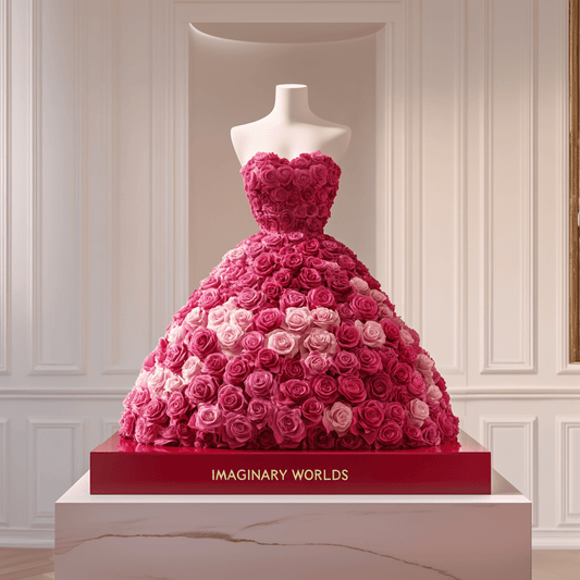 Pink & Rose Red Dress | Imaginary Worlds London Showcase - Imaginary Worlds