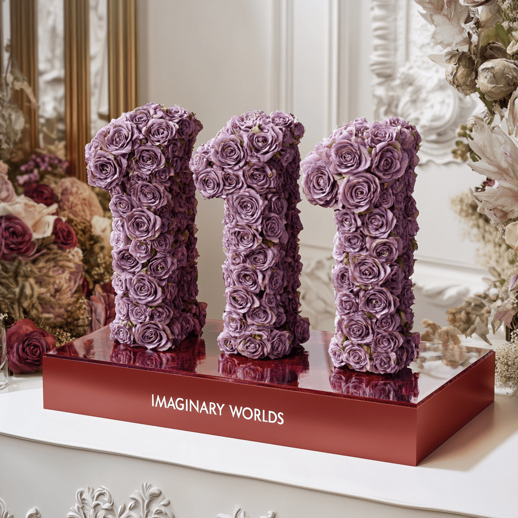Purple Roses 111 Rose Box - Imaginary Worlds