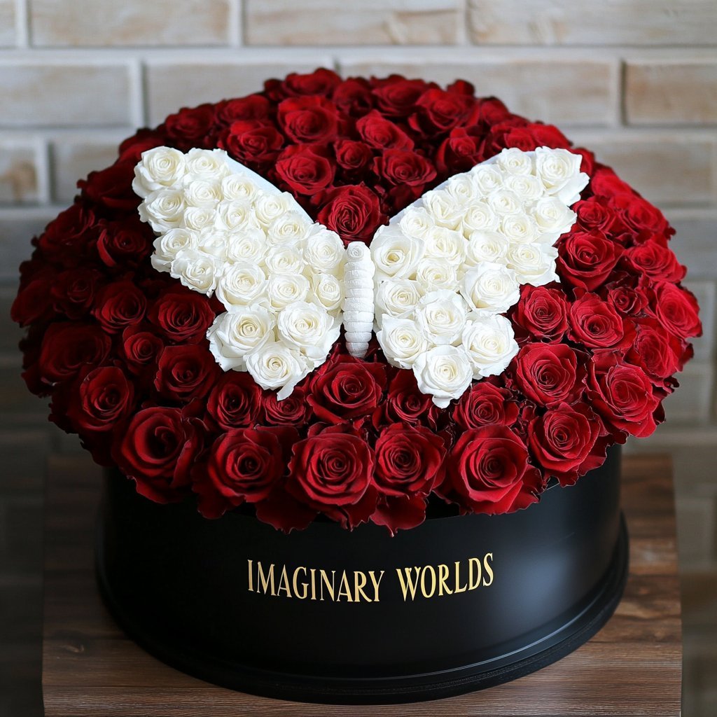 Ramo Buchón Butterfly Rose Collection - Imaginary Worlds