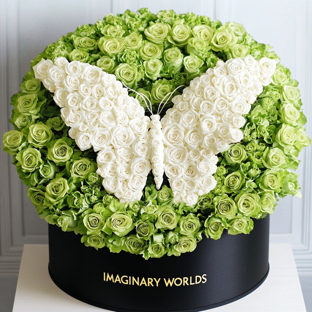 Ramo Buchón Butterfly Rose Collection - Imaginary Worlds