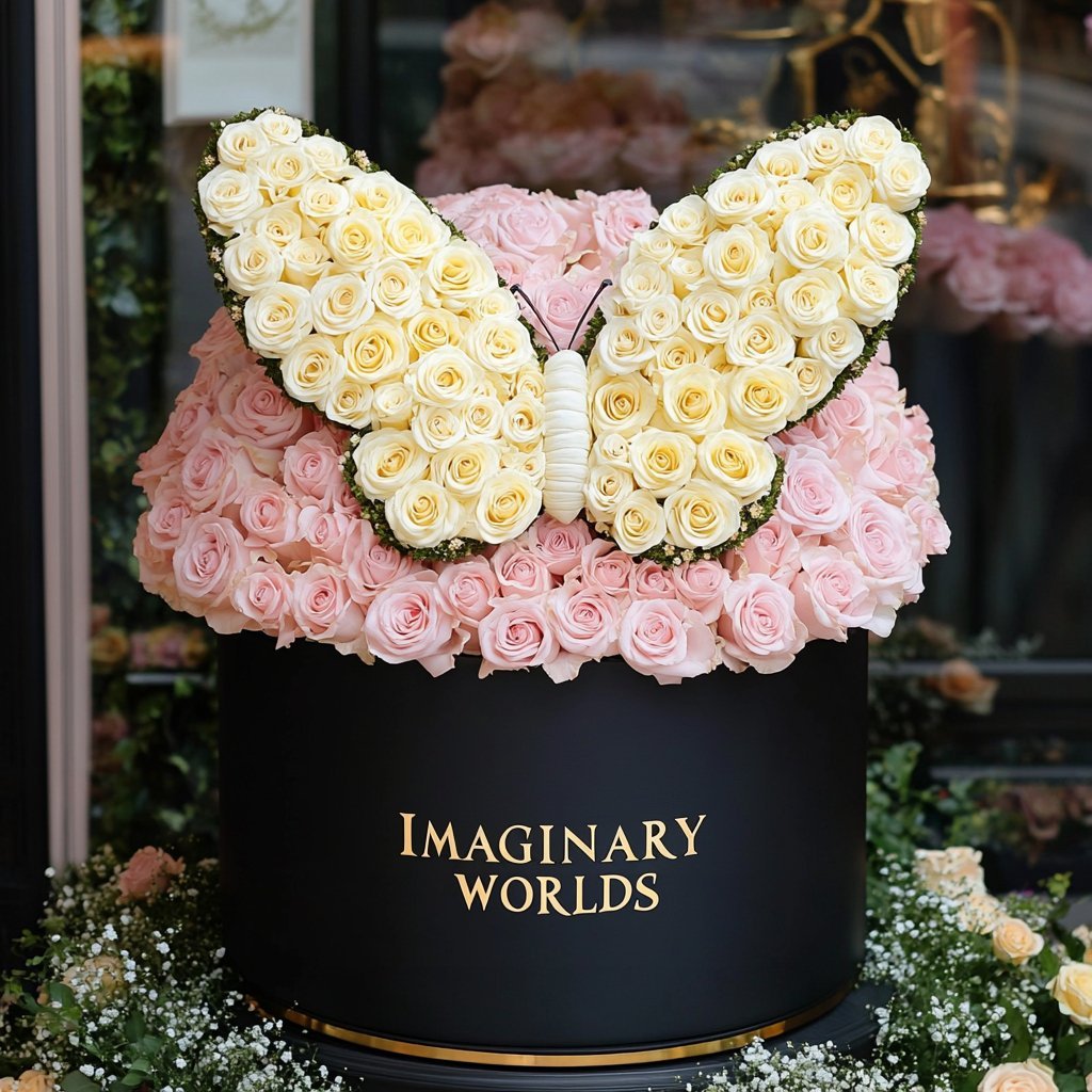 Ramo Buchón Butterfly Rose Collection - Imaginary Worlds