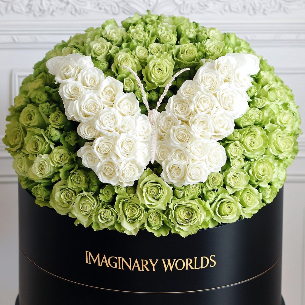 Ramo Buchón Butterfly Rose Collection - Imaginary Worlds