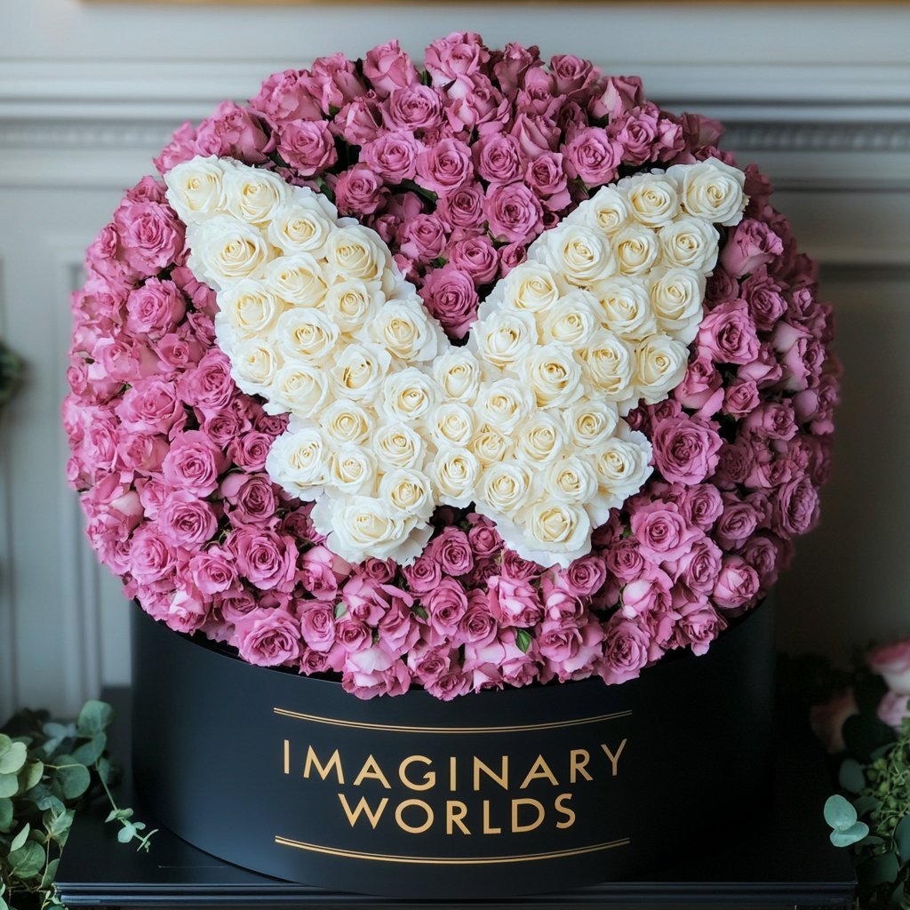 Ramo Buchón Butterfly Rose Collection - Imaginary Worlds