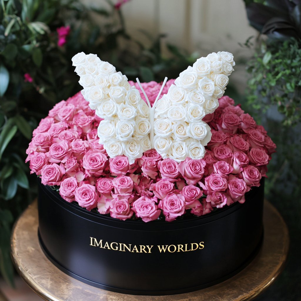 Ramo Buchón Butterfly Rose Collection - Imaginary Worlds