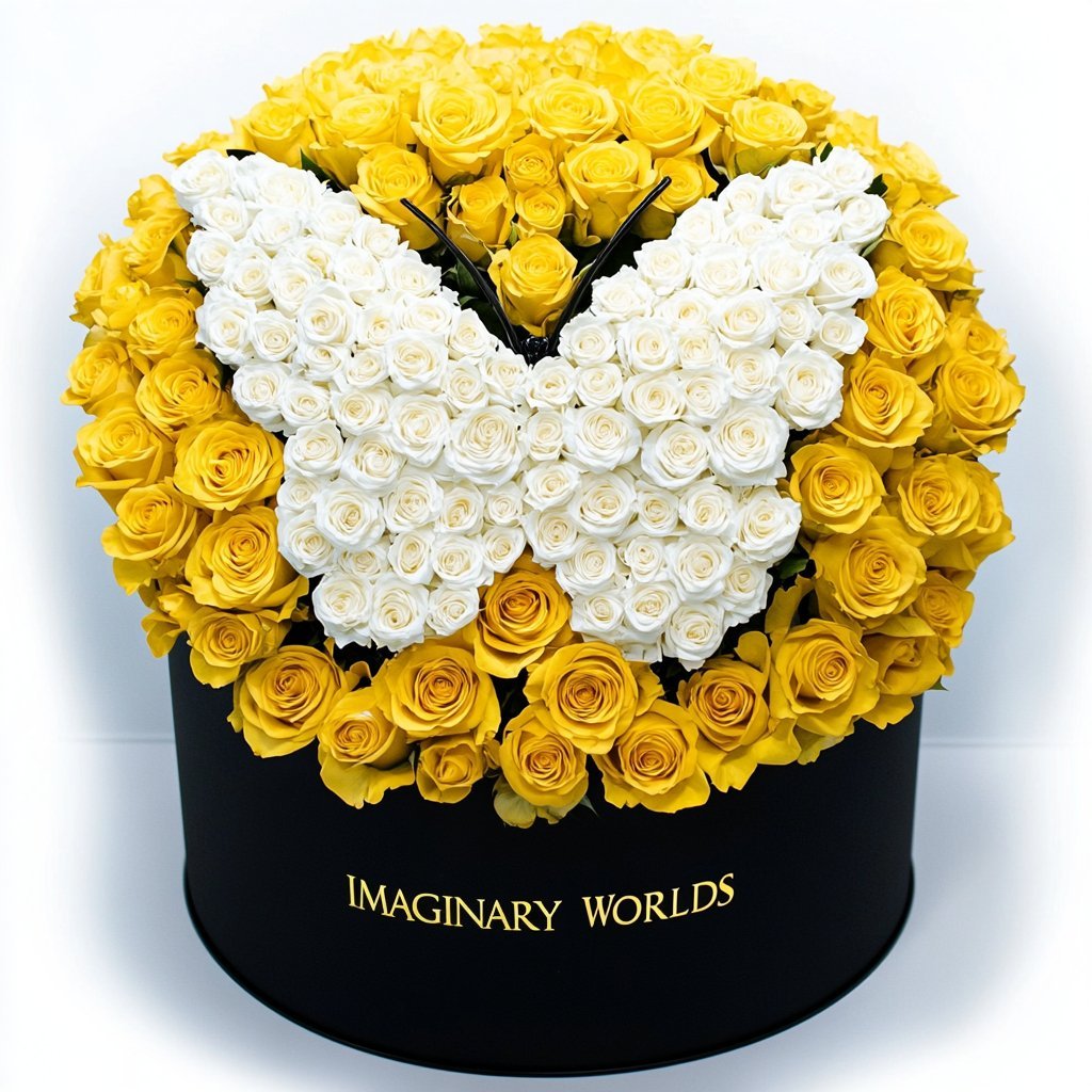 Ramo Buchón Butterfly Rose Collection - Imaginary Worlds