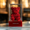 Red Preserved Rose Bear - Imaginary Worlds
