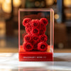 Red Preserved Rose Bear - Imaginary Worlds