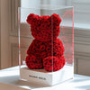 Red Preserved Rose Bear - Imaginary Worlds