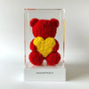 Red Rose Bear with Yellow Roses Heart - Imaginary Worlds
