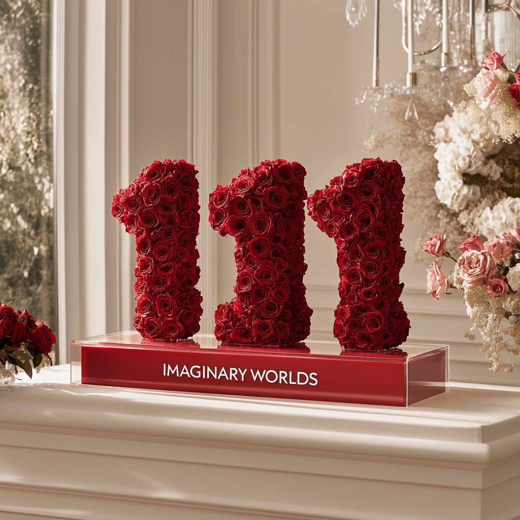 Red Roses 111 Rose Box - Imaginary Worlds