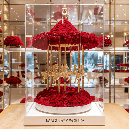 Rose Carousel Sculpture – Bloomland Edition - Imaginary Worlds