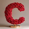 Standing Red Rose Letter C Lamp - Imaginary Worlds